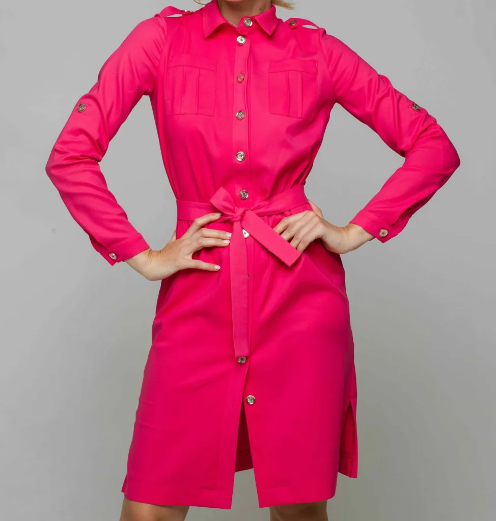 front button dress