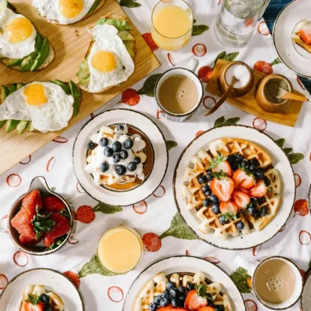 Food on table